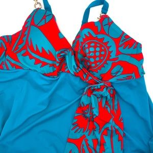 Cacique Two Piece Plus Size Swimsuit 40DD 18